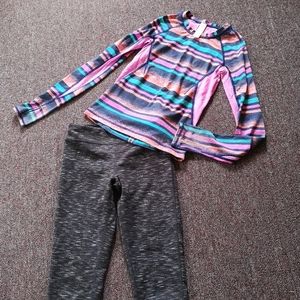 Girls Ivivva (Lululemon Kids) Shirt With Pants Outfit